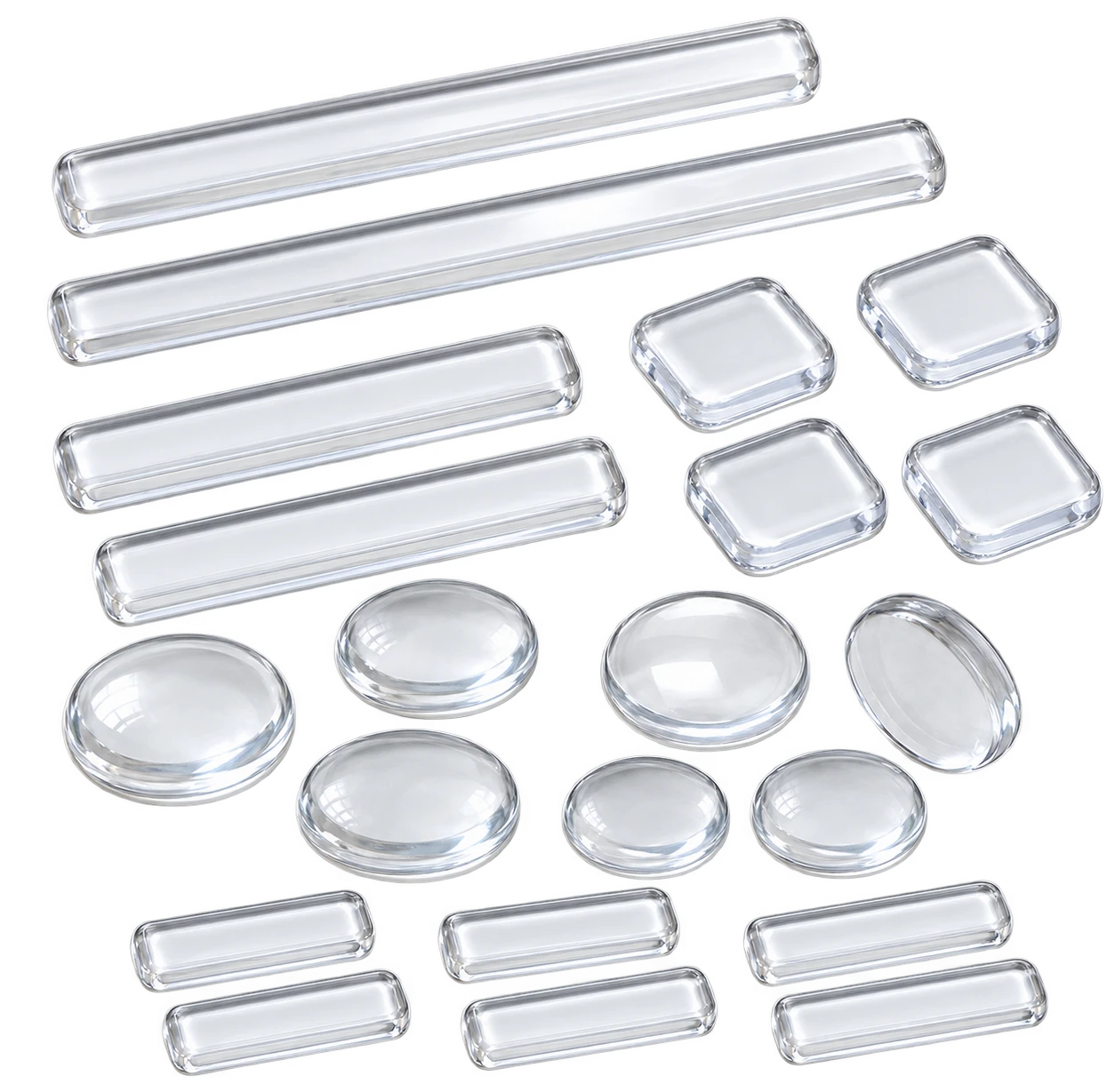 Transparent yiHom PU bumper pads in round, square and strip forms