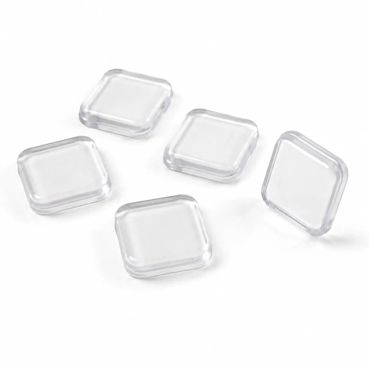 PU Bumper Pads — Square · 42 × 42 × 9.5 mm, product / main image