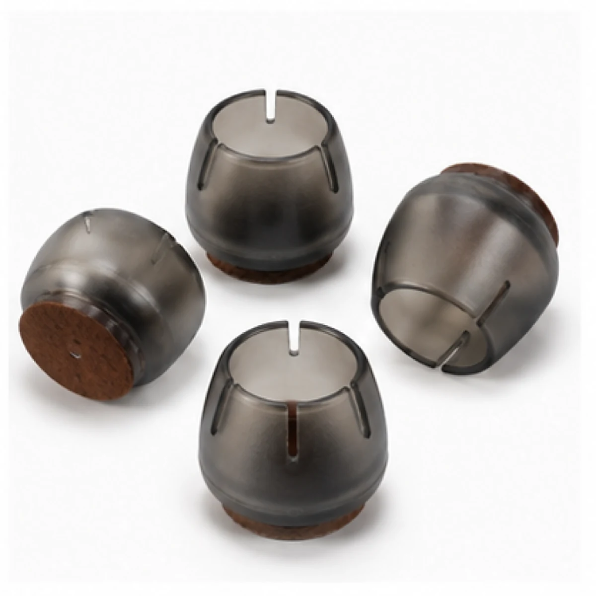 PVC Chair & Table Leg Caps — Black, main